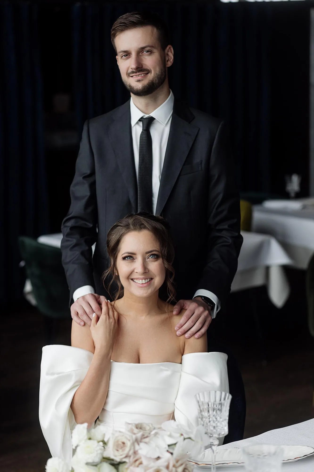 D & I Wedding at Birds Moscow City photographed by Anton Matveev