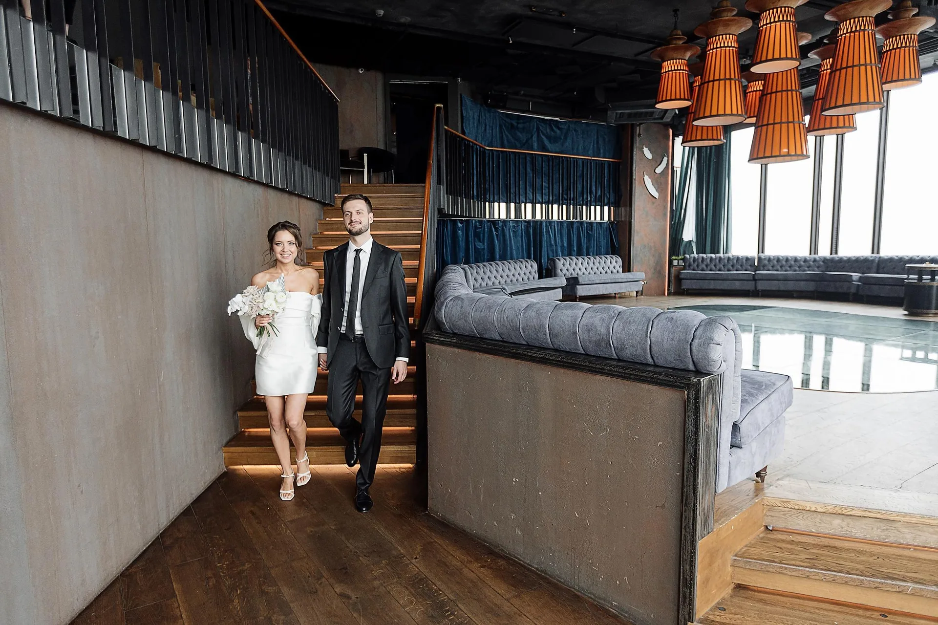 D & I Wedding at Birds Moscow City photographed by Anton Matveev