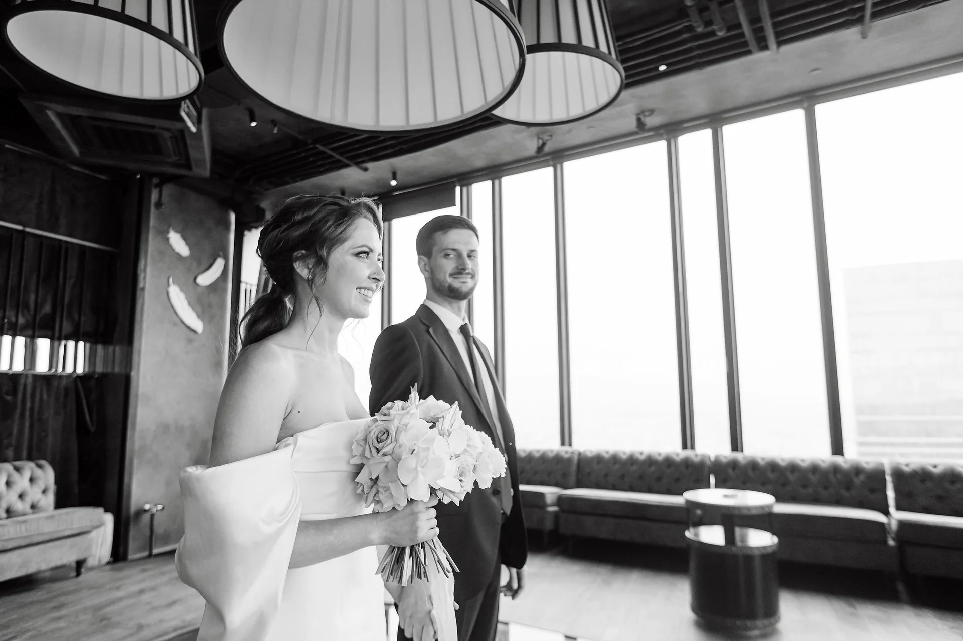 D & I Wedding at Birds Moscow City photographed by Anton Matveev