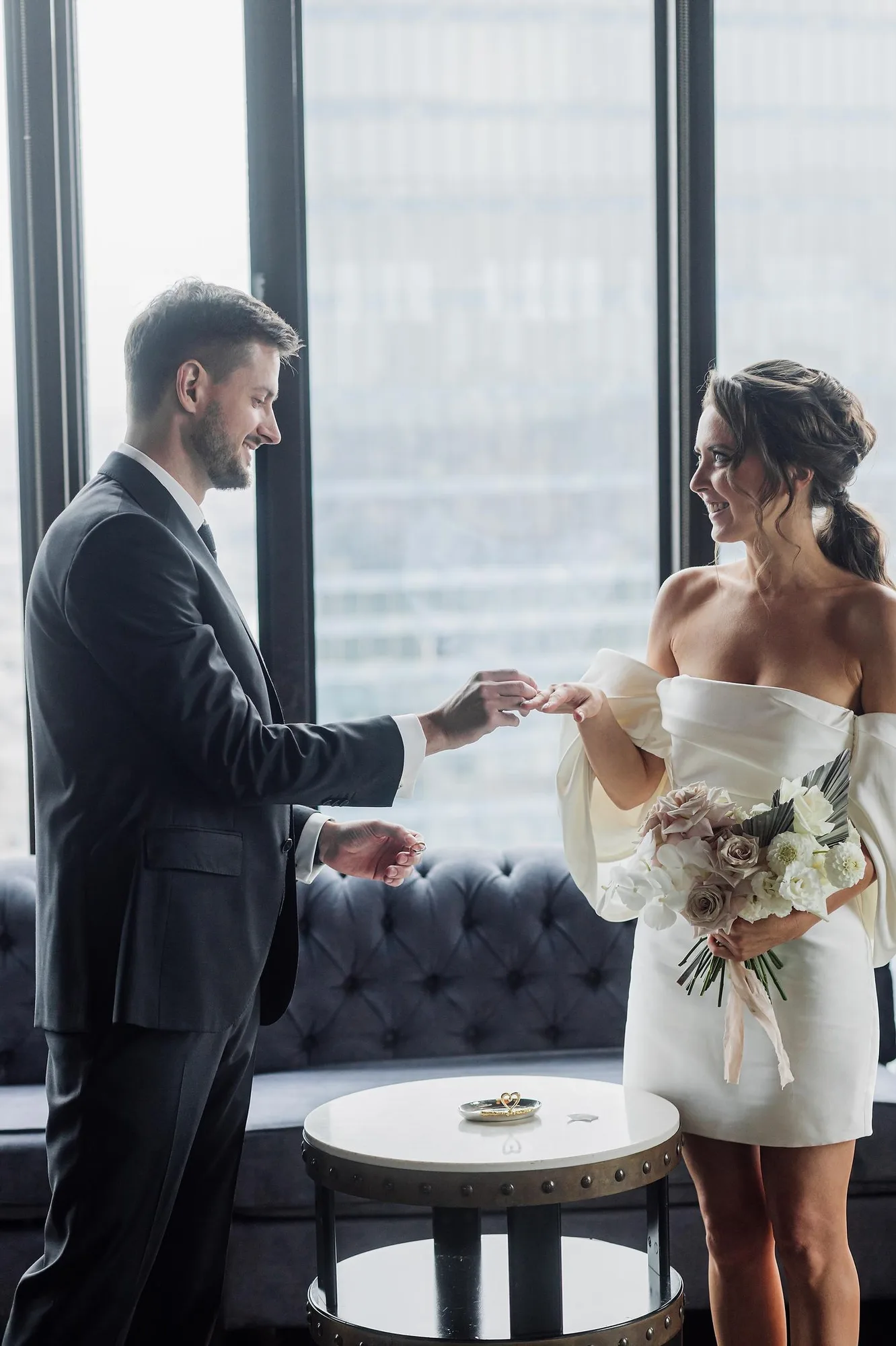 D & I Wedding at Birds Moscow City photographed by Anton Matveev
