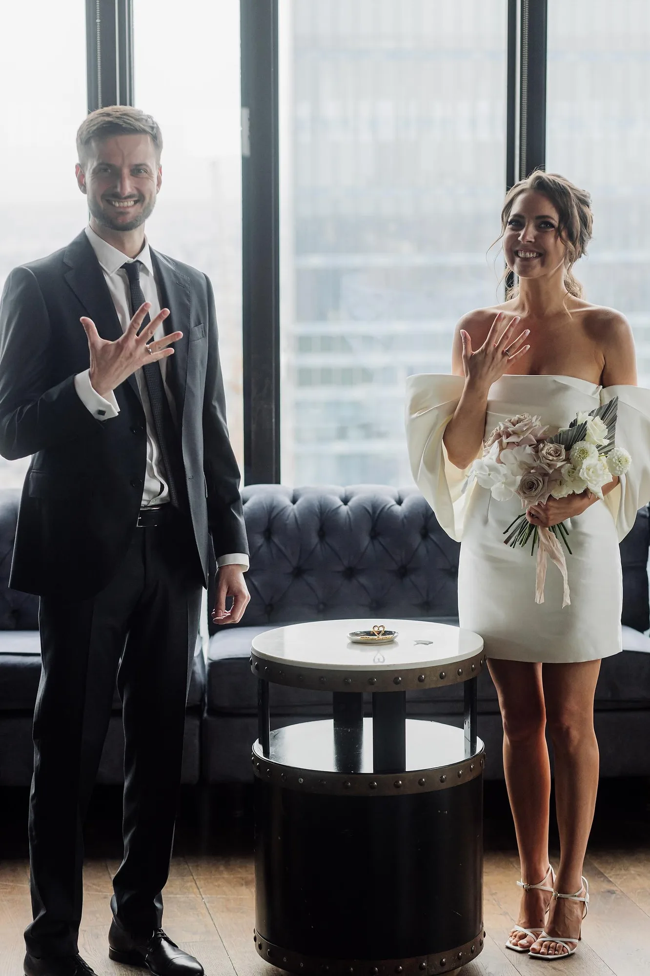 D & I Wedding at Birds Moscow City photographed by Anton Matveev