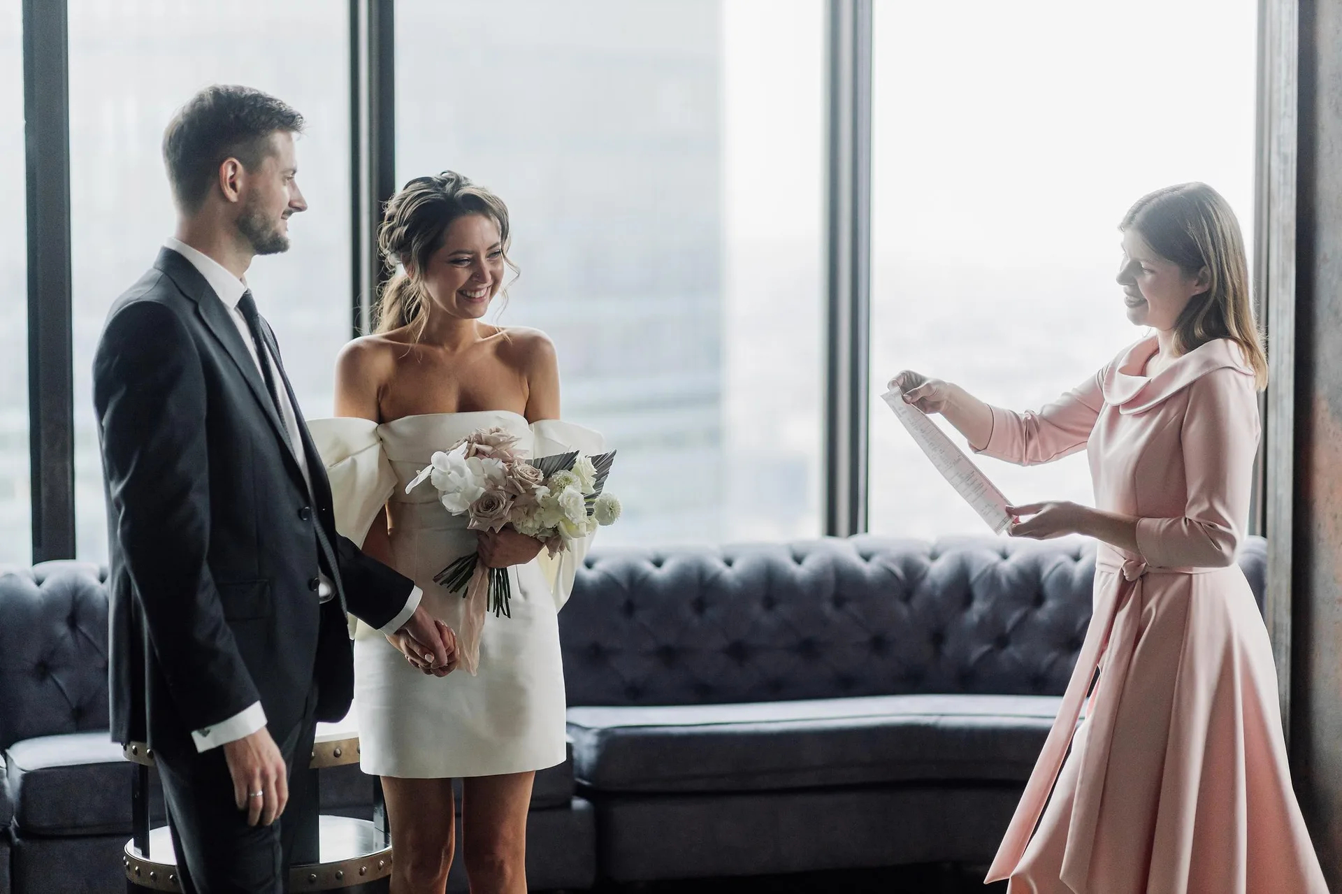 D & I Wedding at Birds Moscow City photographed by Anton Matveev