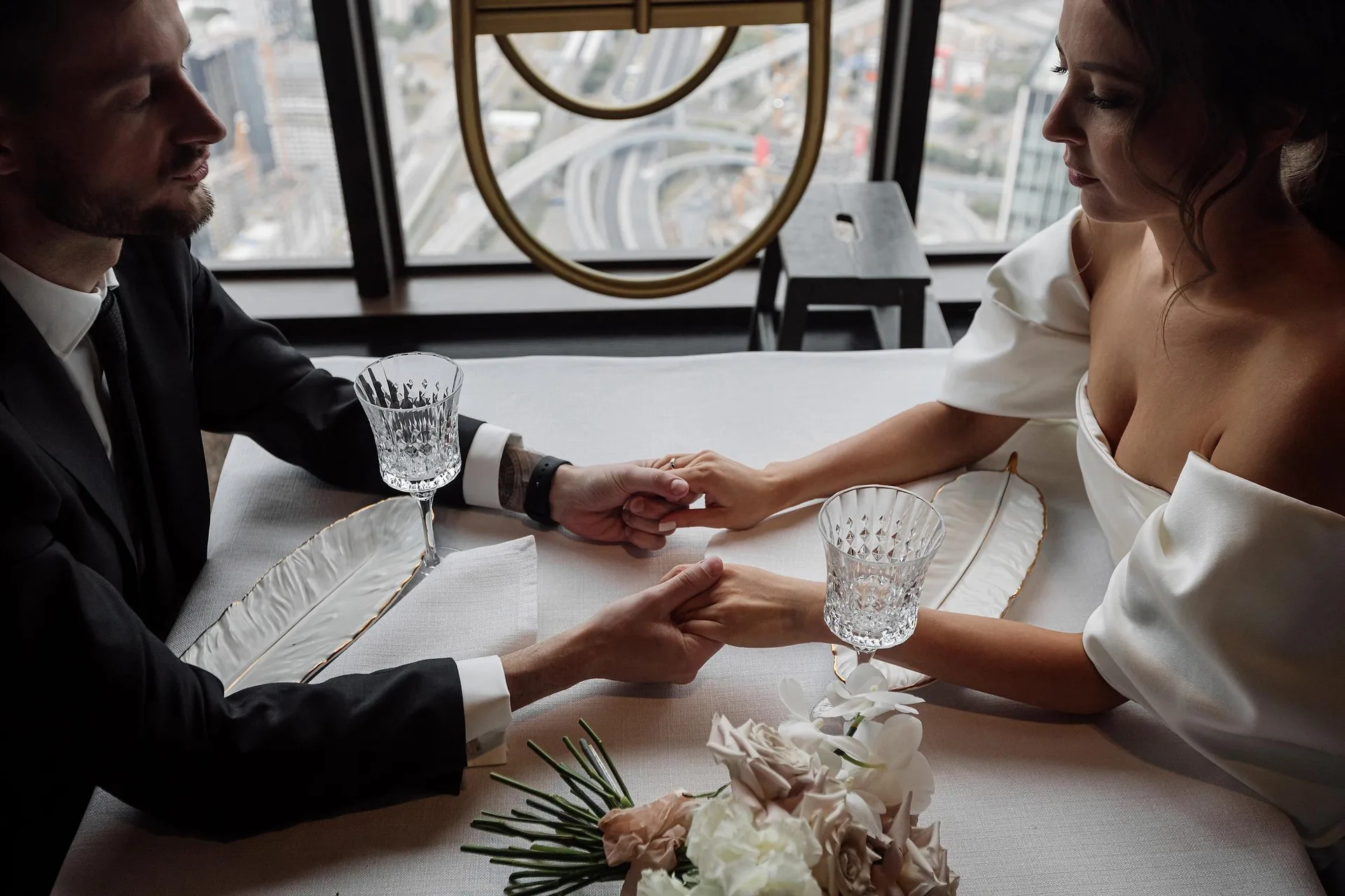D & I Wedding at Birds Moscow City photographed by Anton Matveev