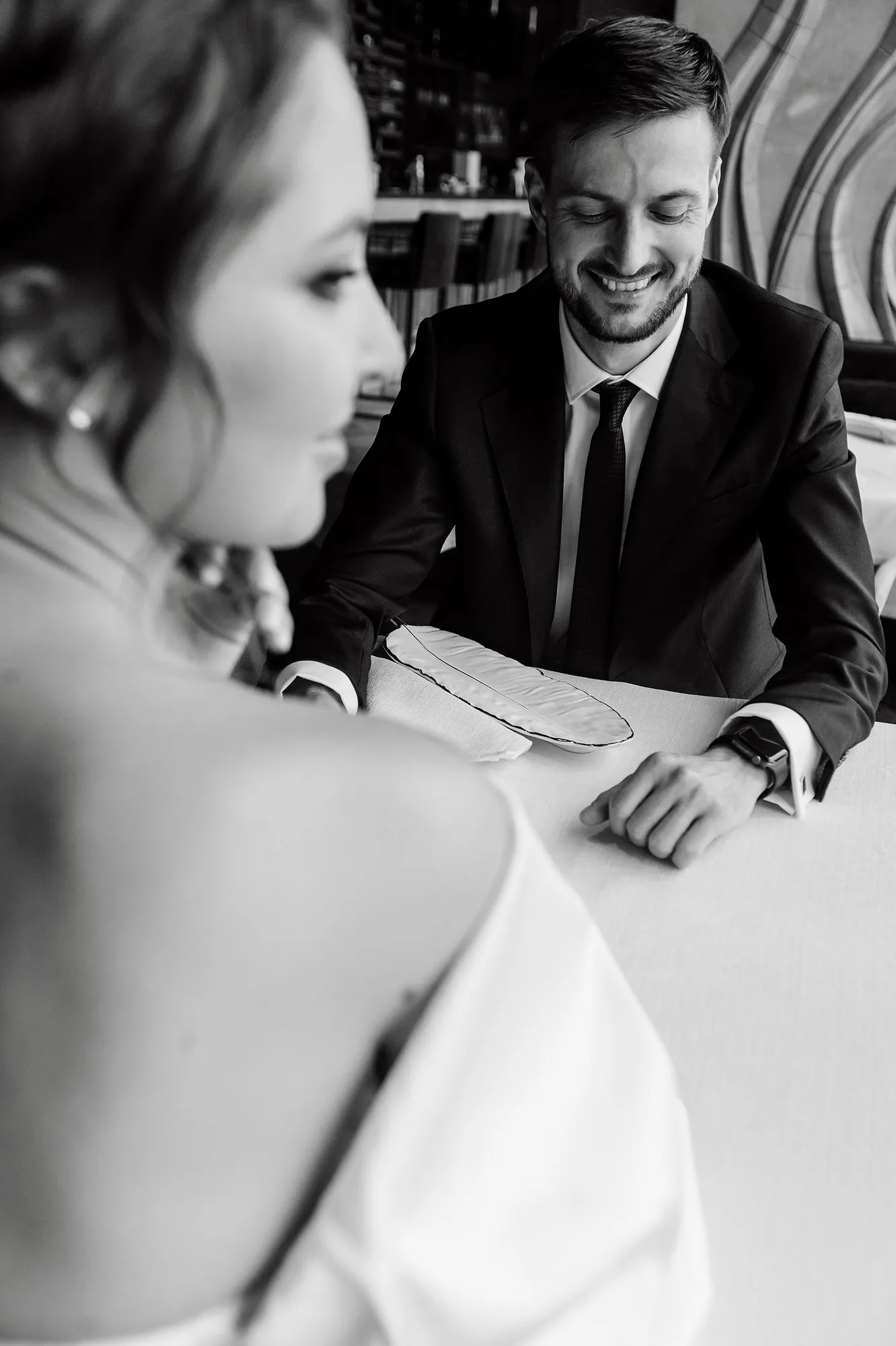 D & I Wedding at Birds Moscow City photographed by Anton Matveev