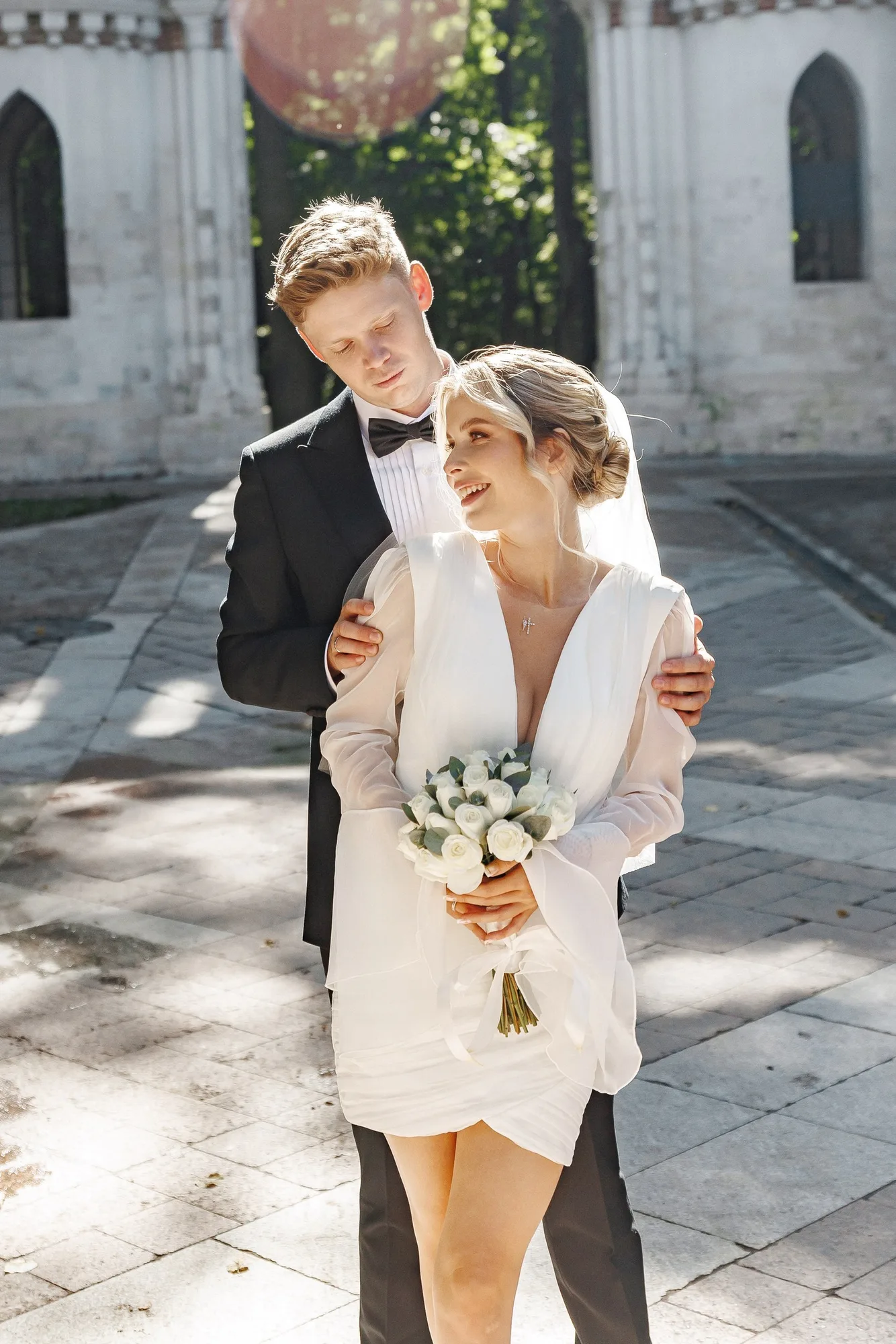 Intimate family wedding photograph of Egor and Ekaterina by Anton Matveev