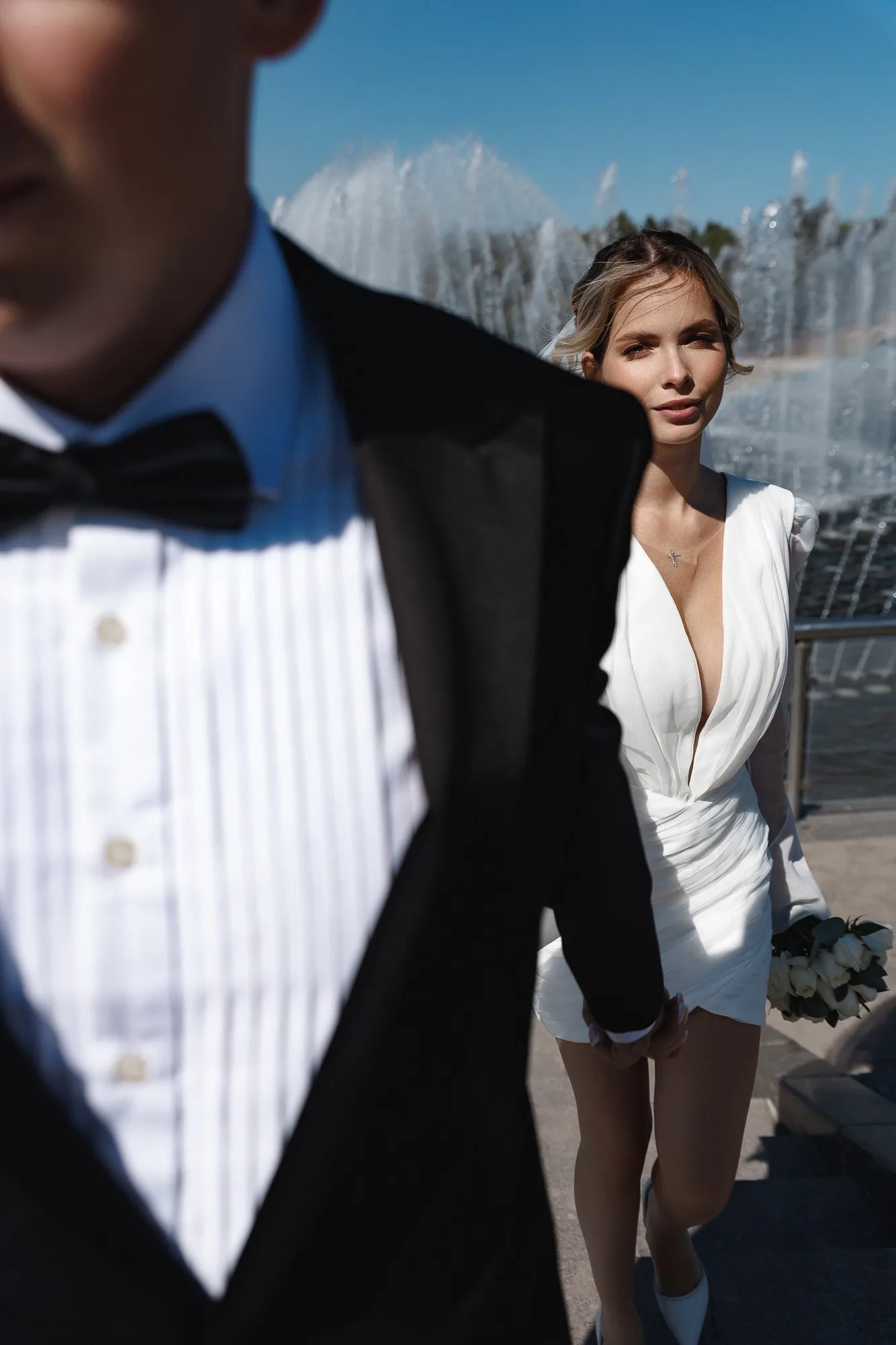 Intimate family wedding photograph of Egor and Ekaterina by Anton Matveev