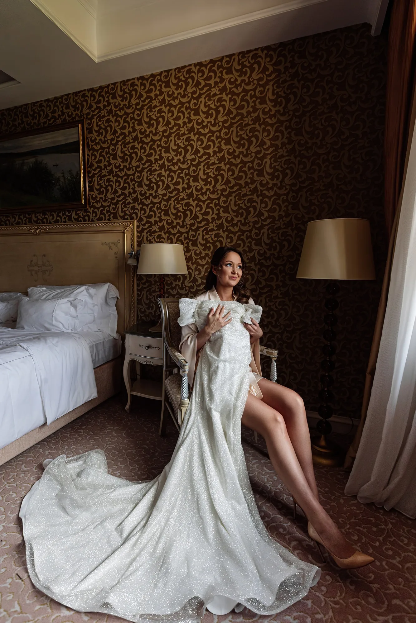 A Wedding Ceremony at Hotel Ukraina photographed by Anton Matveev