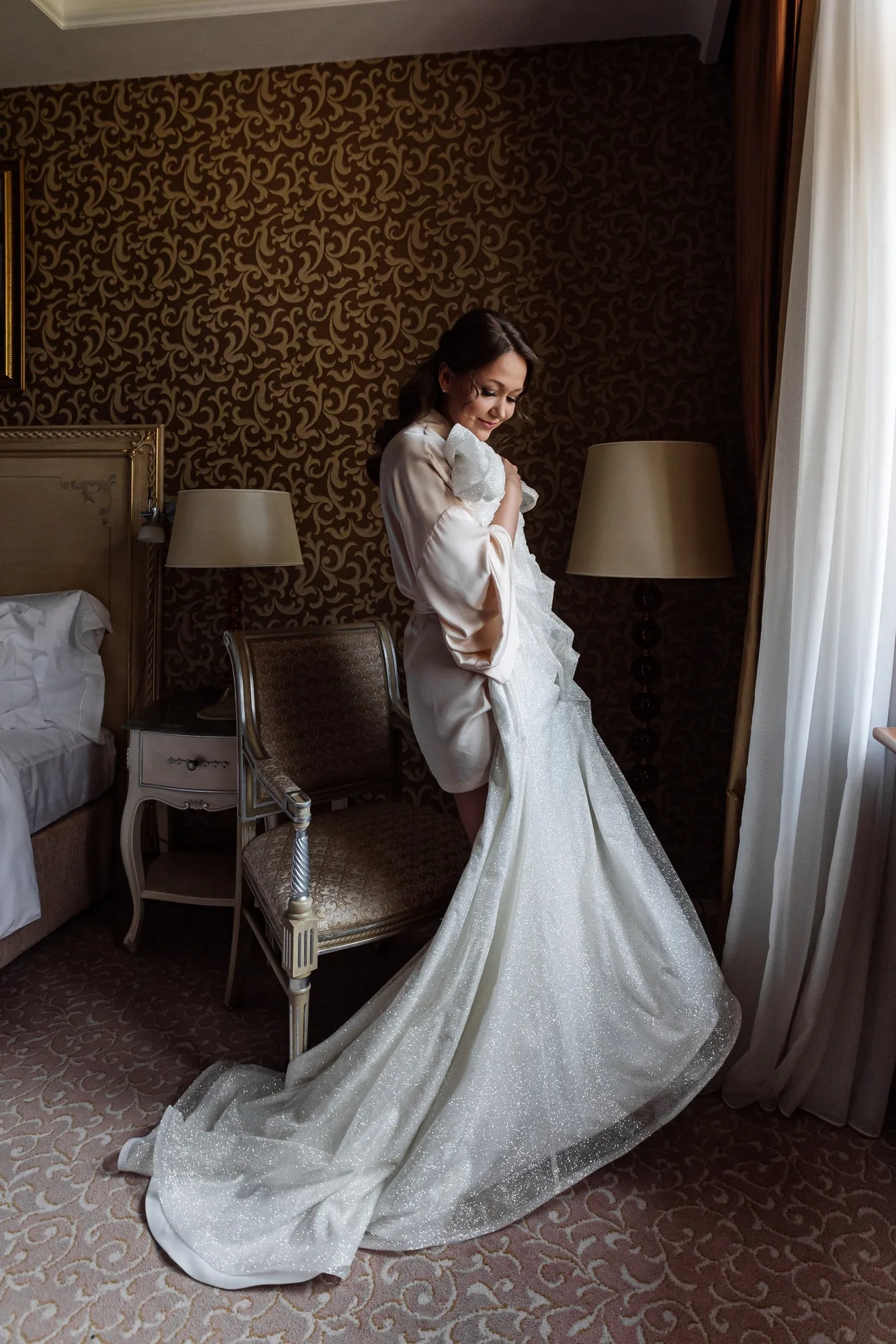 A Wedding Ceremony at Hotel Ukraina photographed by Anton Matveev