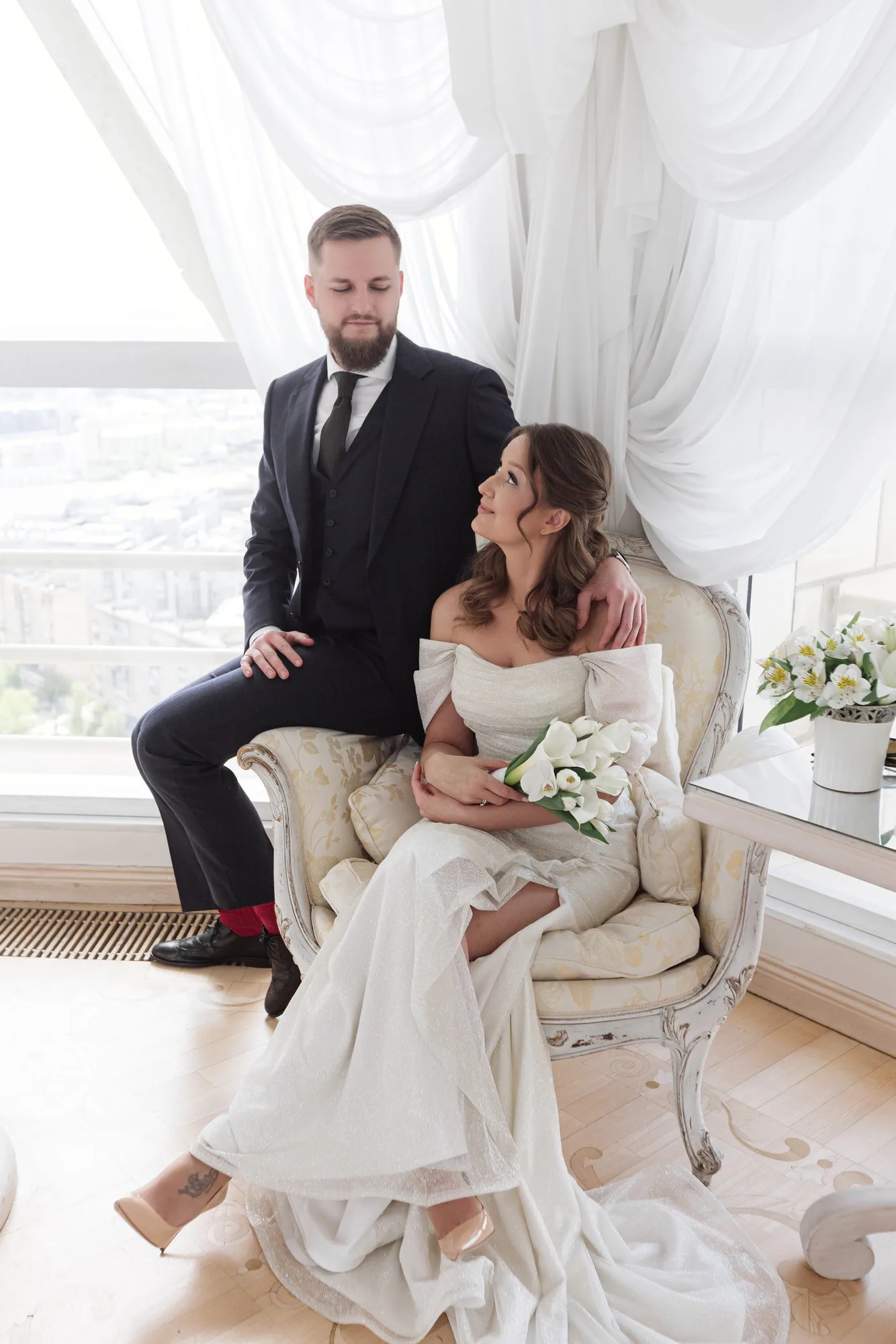 A Wedding Ceremony at Hotel Ukraina photographed by Anton Matveev
