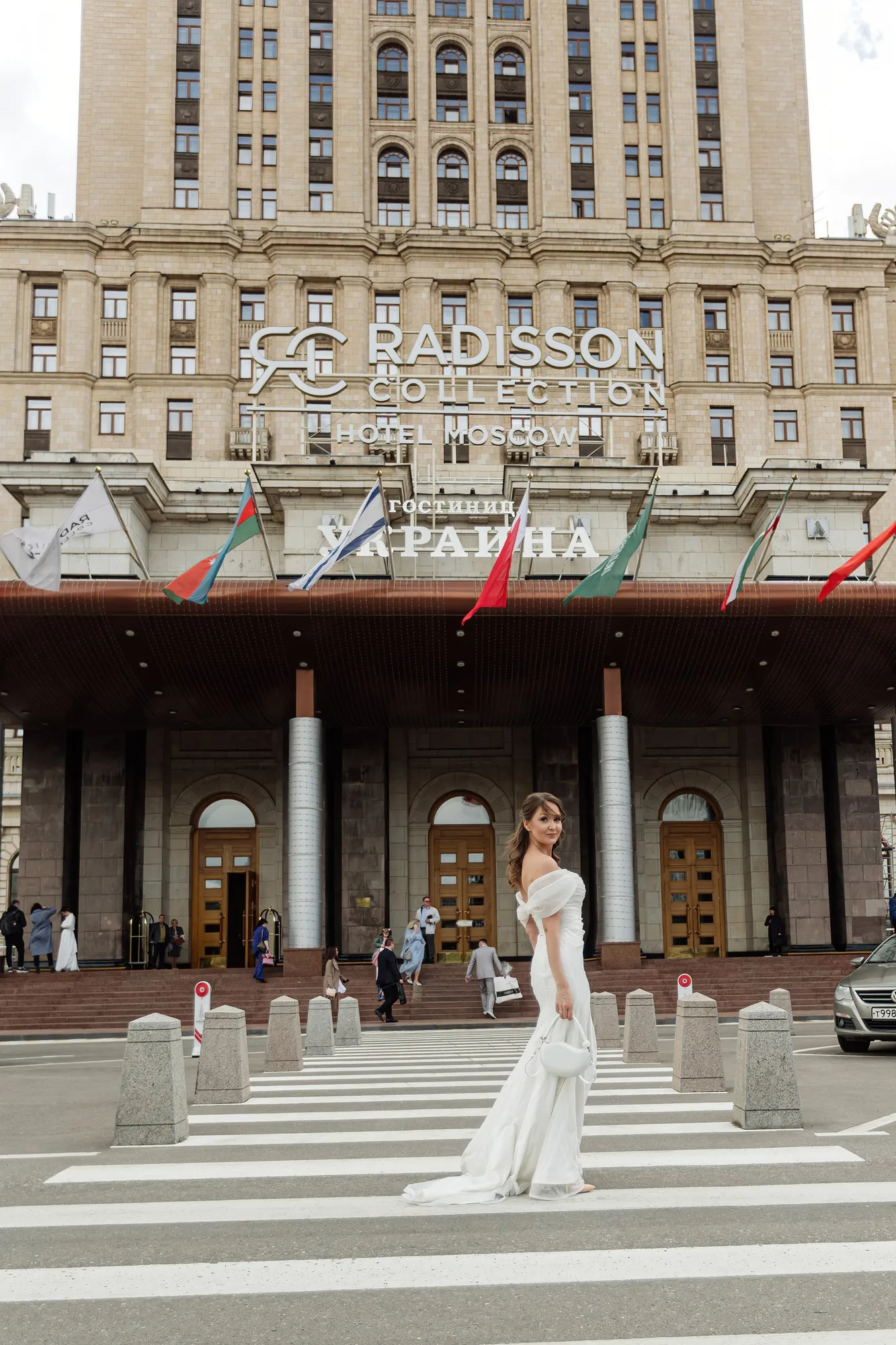 A Wedding Ceremony at Hotel Ukraina photographed by Anton Matveev