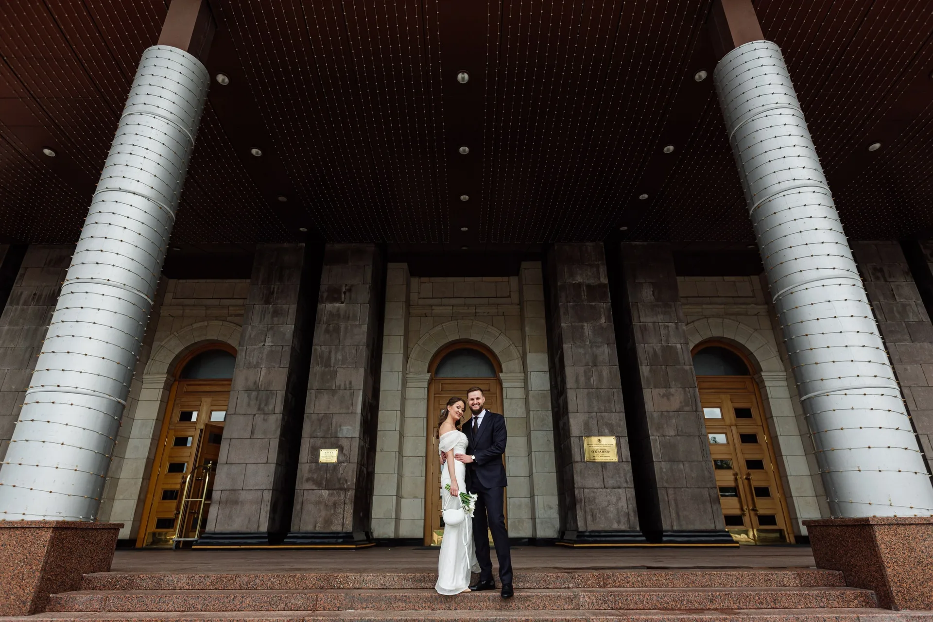 A Wedding Ceremony at Hotel Ukraina photographed by Anton Matveev
