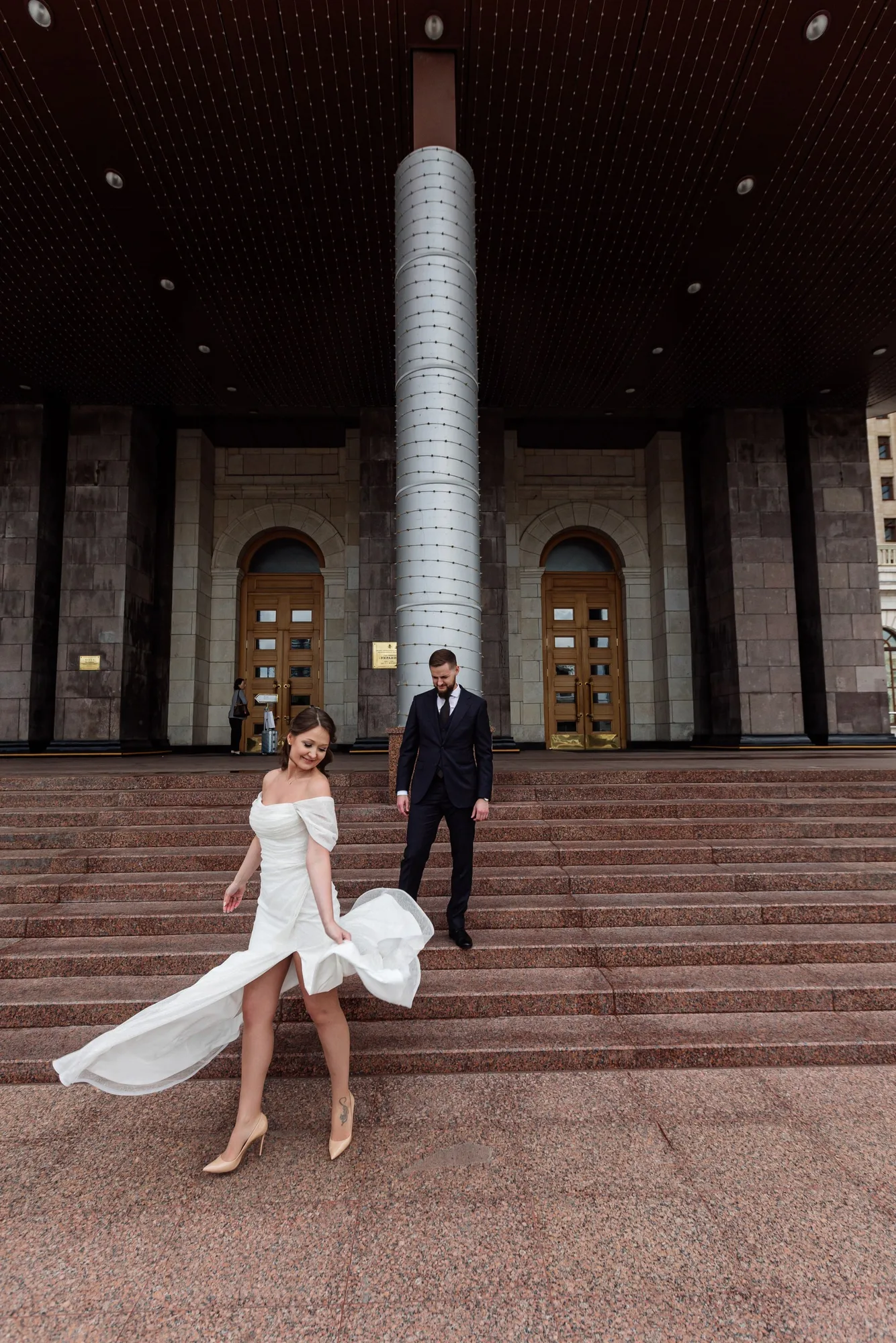 A Wedding Ceremony at Hotel Ukraina photographed by Anton Matveev