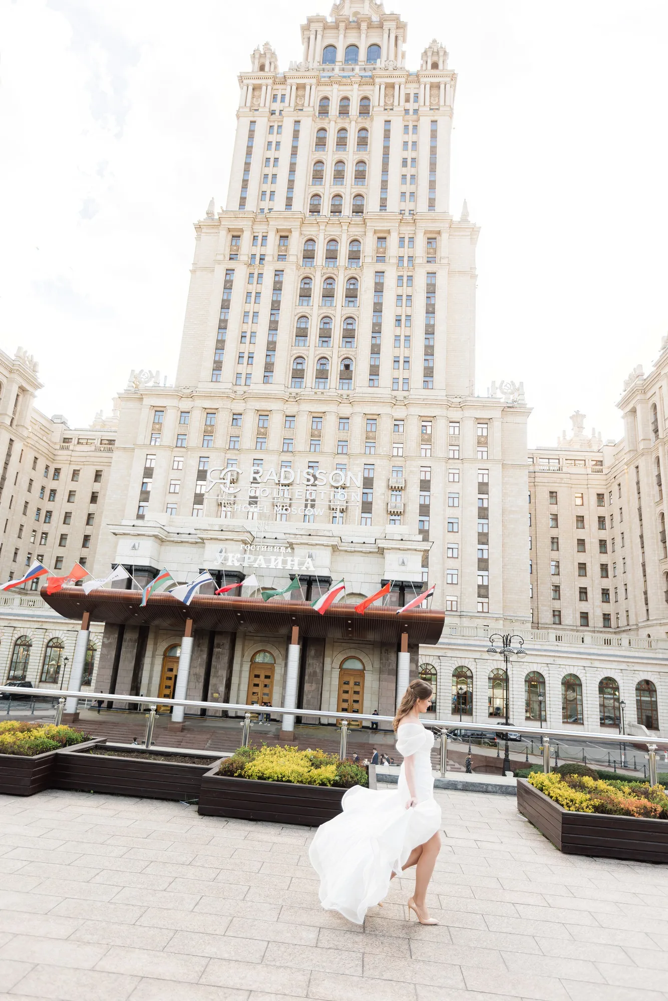 A Wedding Ceremony at Hotel Ukraina photographed by Anton Matveev